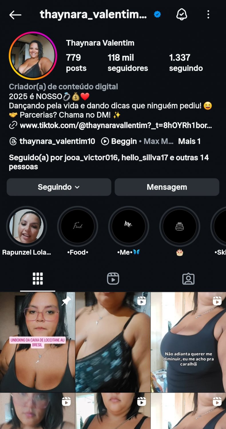 Influencer gostosa, sigam essa gostosa #FSiOO5LA